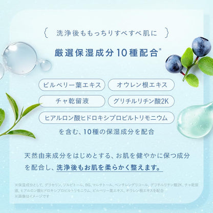 LunaMavie Delicate Bubble Wash 180ml Delicate Zone Odor Itching Chapping Body Soap Weak Acid White Lavender Scent Women Men Children Menicon Official