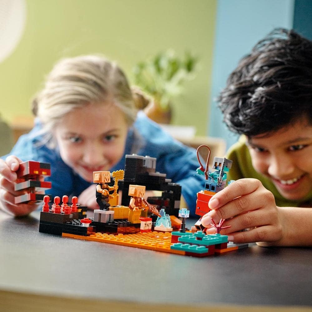 LEGO Minecraft Nether Fortress Gift 21185 Toy Block Birthday Present for City Building Boys Girls 8 Years Old