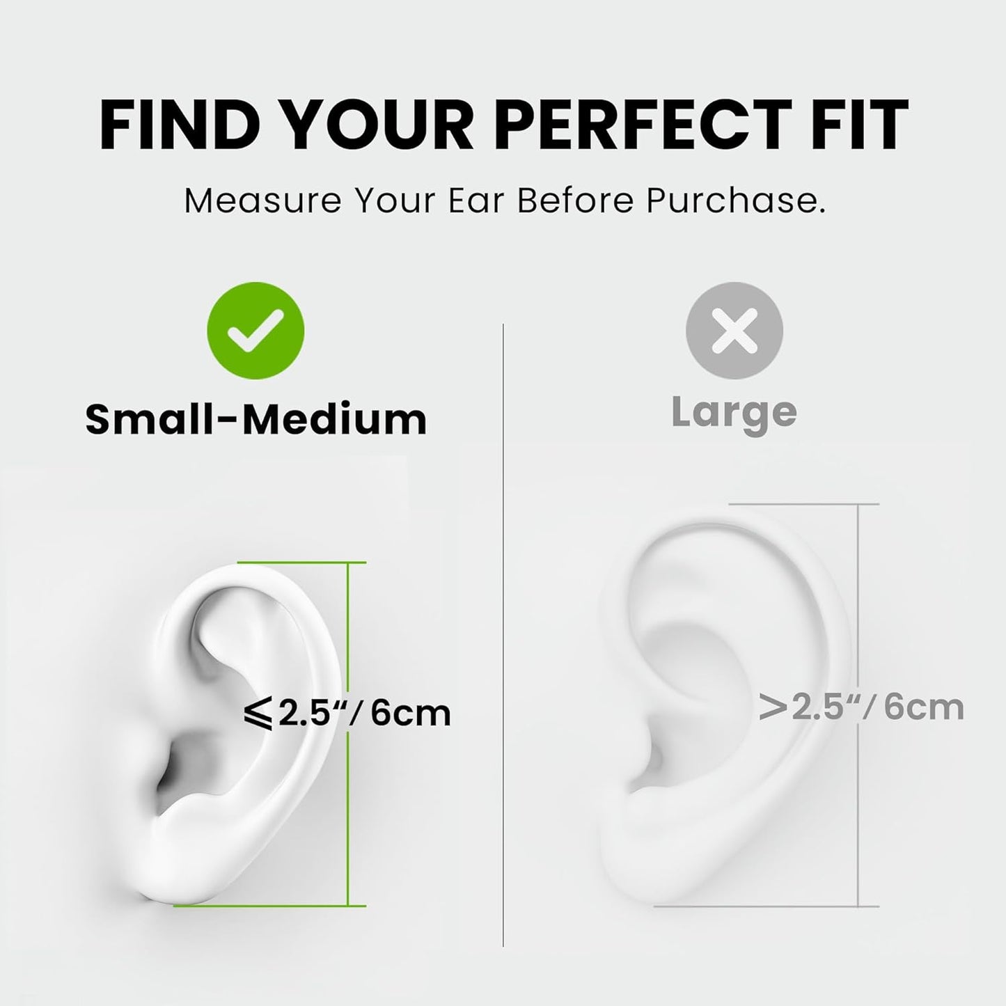 Avantree Resolve - AUX 3.5mm Wired Open-Ear Earbuds & in-Line Volume Control, Designed for Small - Medium Ears, Compatible with Traditional 3.5mm AUX Phones Tablets PC, Corded Headphones with Ear Hook