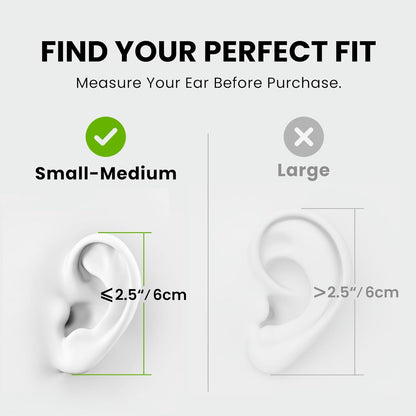 Avantree Resolve - AUX 3.5mm Wired Open-Ear Earbuds & in-Line Volume Control, Designed for Small - Medium Ears, Compatible with Traditional 3.5mm AUX Phones Tablets PC, Corded Headphones with Ear Hook