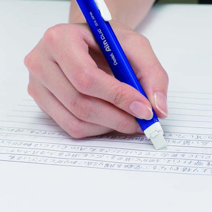 Pentel XZE15-MC Ain Click Holder Eraser, Set of 5, Metal Blue Shaft