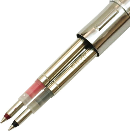 PILOT Frixion Ballpoint Pen, Firxion Biz 2, Black & Red Ink, Dark Blue (LFBT-3SUF-DL)