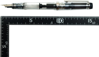 PILOT Fountain Pen Custom Heritage 92, Clear Body, FM-Nib (FKVH-15SRS-NC-FM) side view