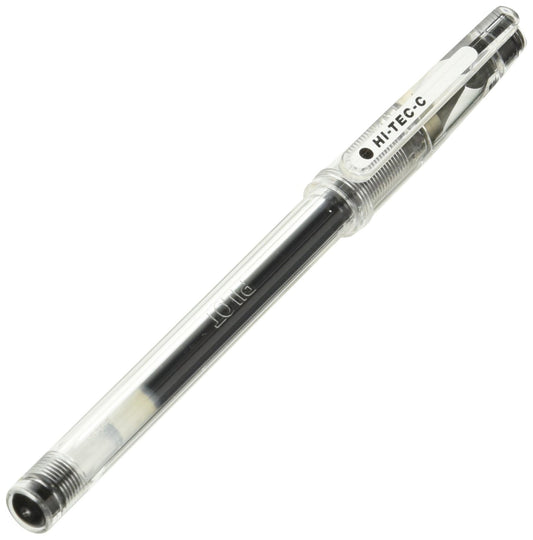Pilot Gel Ballpoint Pen, Hi-Tec-C 04, Fine, Black (LH-20C4-B)