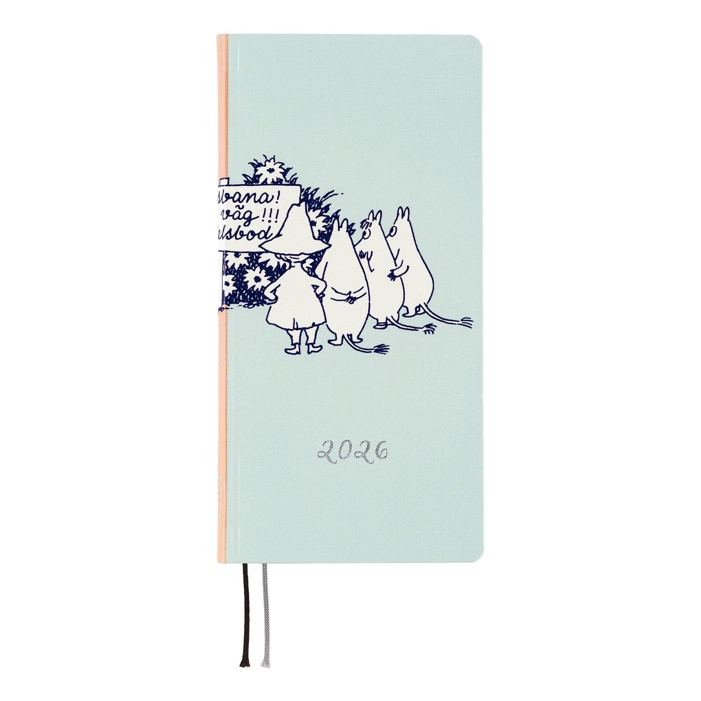 2026 Weekly Planner Jan/April Start – Hobonichi Techo Weeks Moomin To the Outdoor Dance Floor Slim Diary (Left Layout, Japan Import)