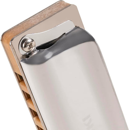 SUZUKI Mini Manji Harmonica, silver (M-20HM-C)