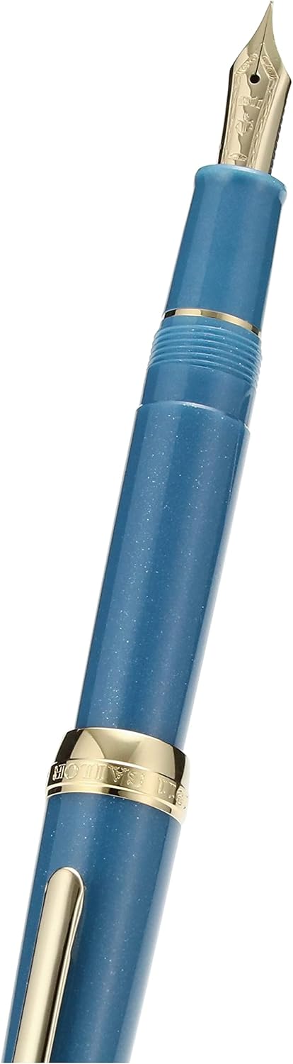 Sailor 11-0558-204 Fountain Pen, Four Seasons Weave, Moon and Night Water, Frost Night, Fine Point writing sample
