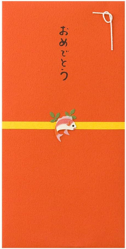 Midori 25256006 PC Gold Seal 256 Congratulations Sea Bream Pattern