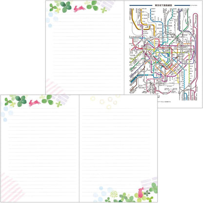 Midori Pocket Diary 22251006 Weekly Planner, 2024, A6, Clover Pattern, Starts January 2024 (clover pattern)