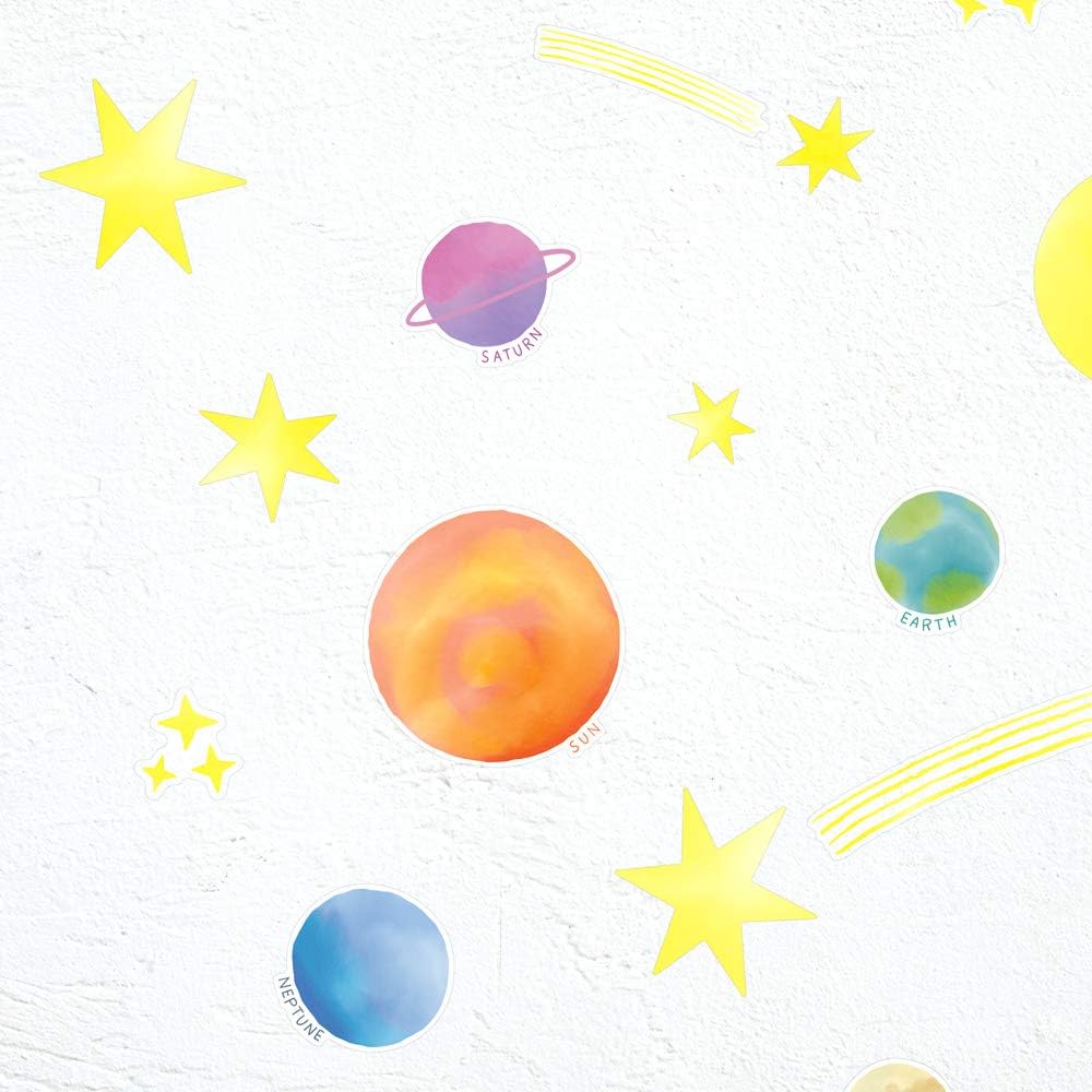 Design Fill 84280006 Midori Sticker, Wall Sticker, Anti-Static, Star Pattern