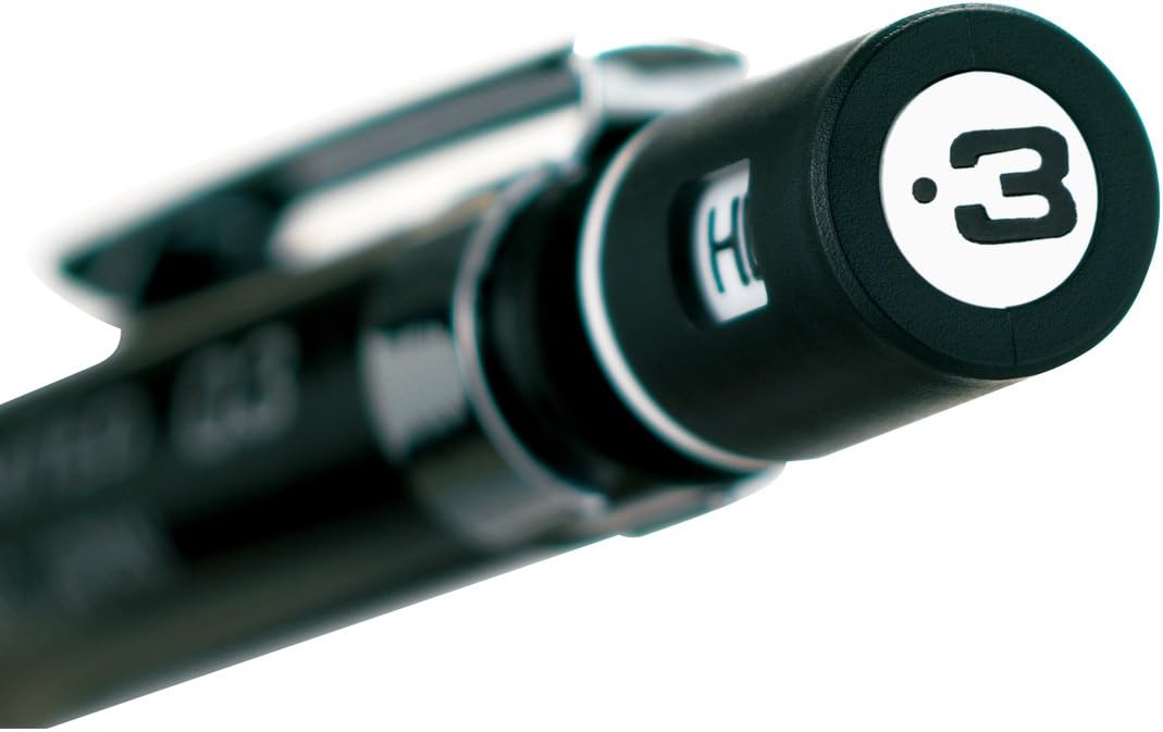 Pentel XPG1003CSA Graph 1000CS Mechanical Pencil, 0.01 inches (0.3 mm), Black Shaft