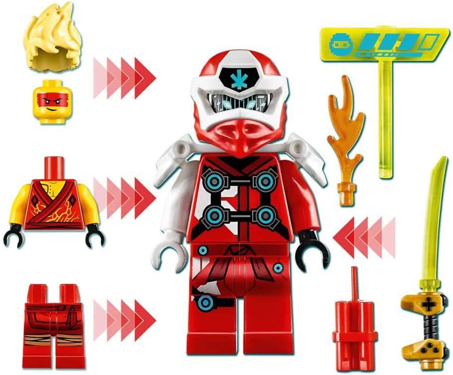 LEGO Ninjago Game Booth: Avatar of Kai, Collectible Arcade Machine Building Set with Kai Minifigure, Prime Empire Toy, Ages 7+ (71714), Assorted Color/Model
