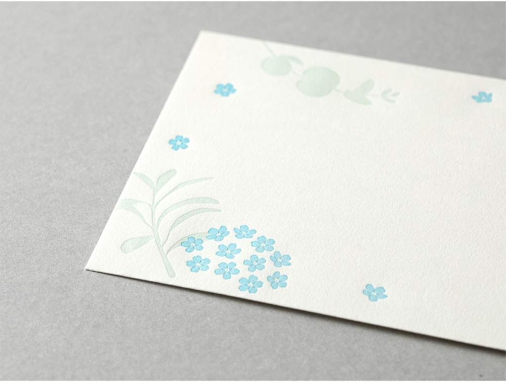Midori Envelope Typography Scattered Floral Pattern 20560006