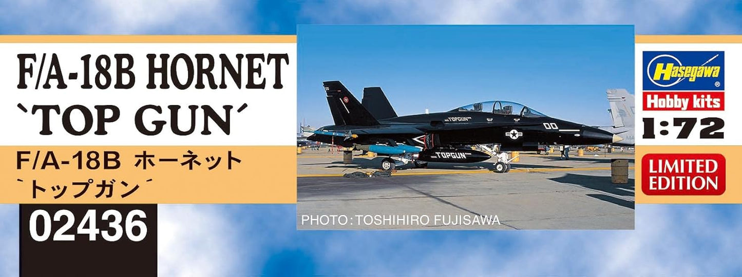Hasegawa 2436 1/72 F/A-18B Hornet Top Gun Model kit, Multicoloured