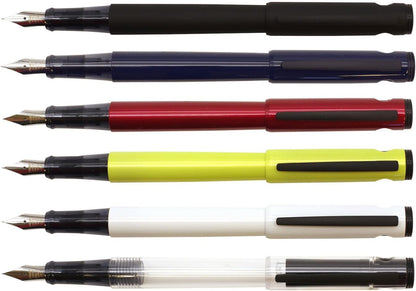 LIGHTIVE Fountain Pen, Live, Fine Point, F [Active Red], Lightweight Body, Stylish, Simple, F close up nib