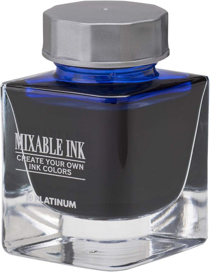 PLATINUM INKM-1000 Mixed Ink Mini Fountain Pen, 55 Aurora Blue