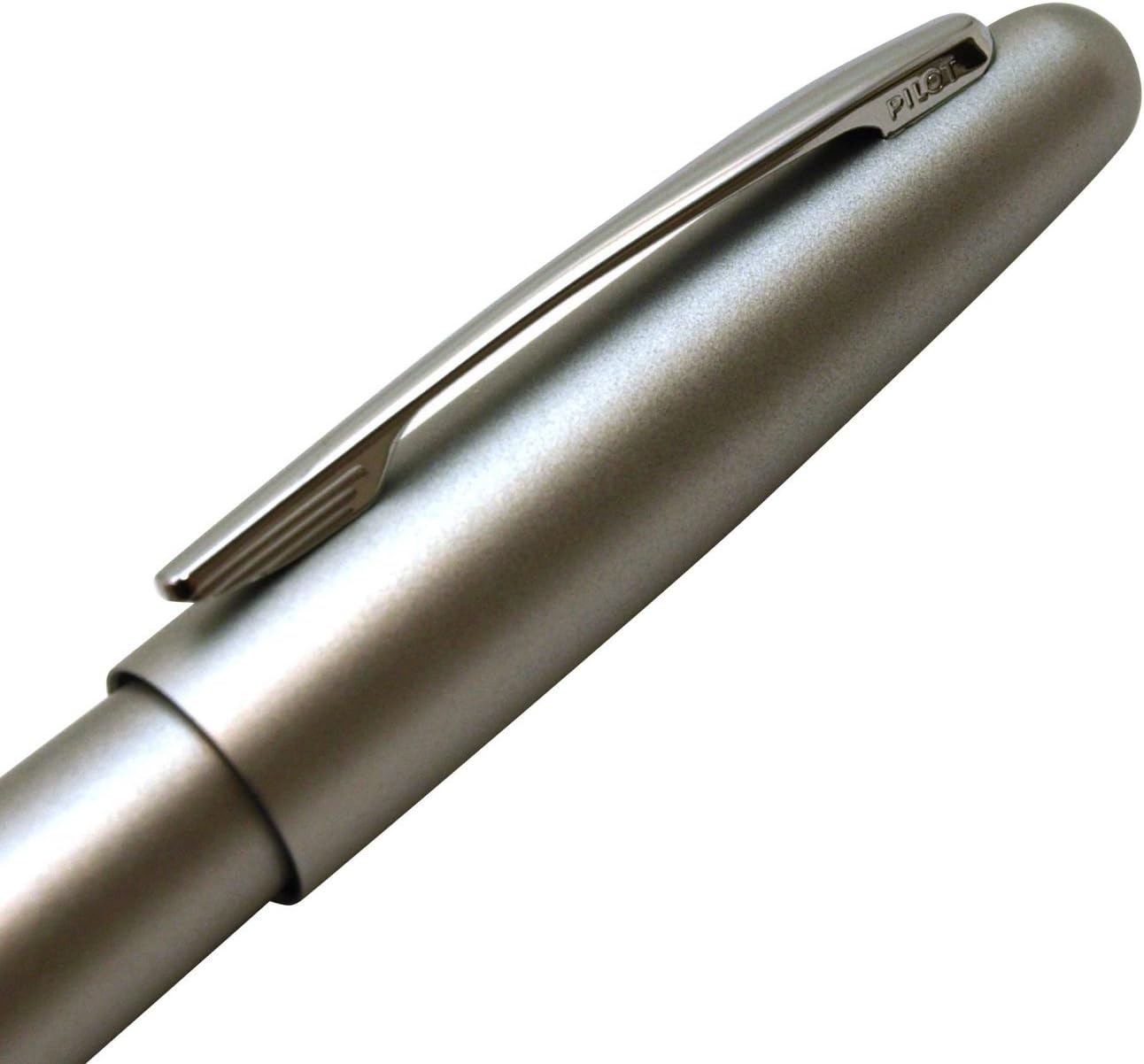 PILOT Cocoon Fountain Pen Fine Nib Silver Body (FCO-3SR-S-F), alternate view