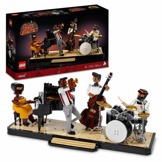 LEGOå¨ Ideas Jazz Quartet 21334 Building Kit; Build-and-Display Model for Adults with a Passion for Music