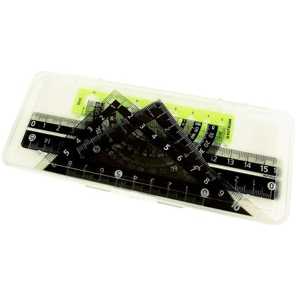 Kutsuwa KB031 STAD Ruler Set, Black