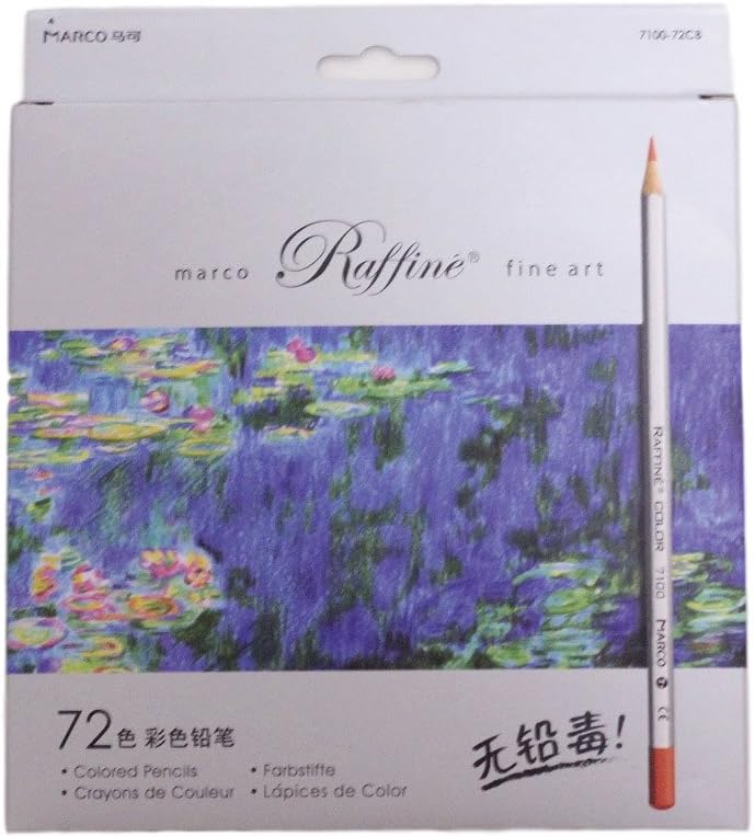 [E-STAR] pencils 72 color set children / adult coloring book illustrations sketch