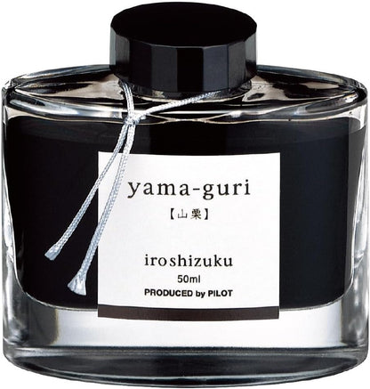 PILOT Iroshizuku Fountain Pen Ink ??? 50 ml Bottle ??? Yama-Guri Wild Chestnut (Dark Brown) (Japan Import)