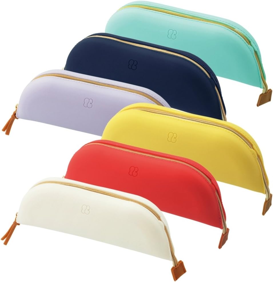 Lihit Lab A7731-5 Bloomin Tray, Pen Case, L, Lemon Yellow