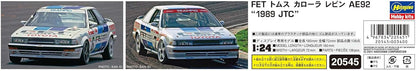 Hasegawa 1/24 FET Toms Corolla Levin AE92 1989 JTC Plastic Model 20545