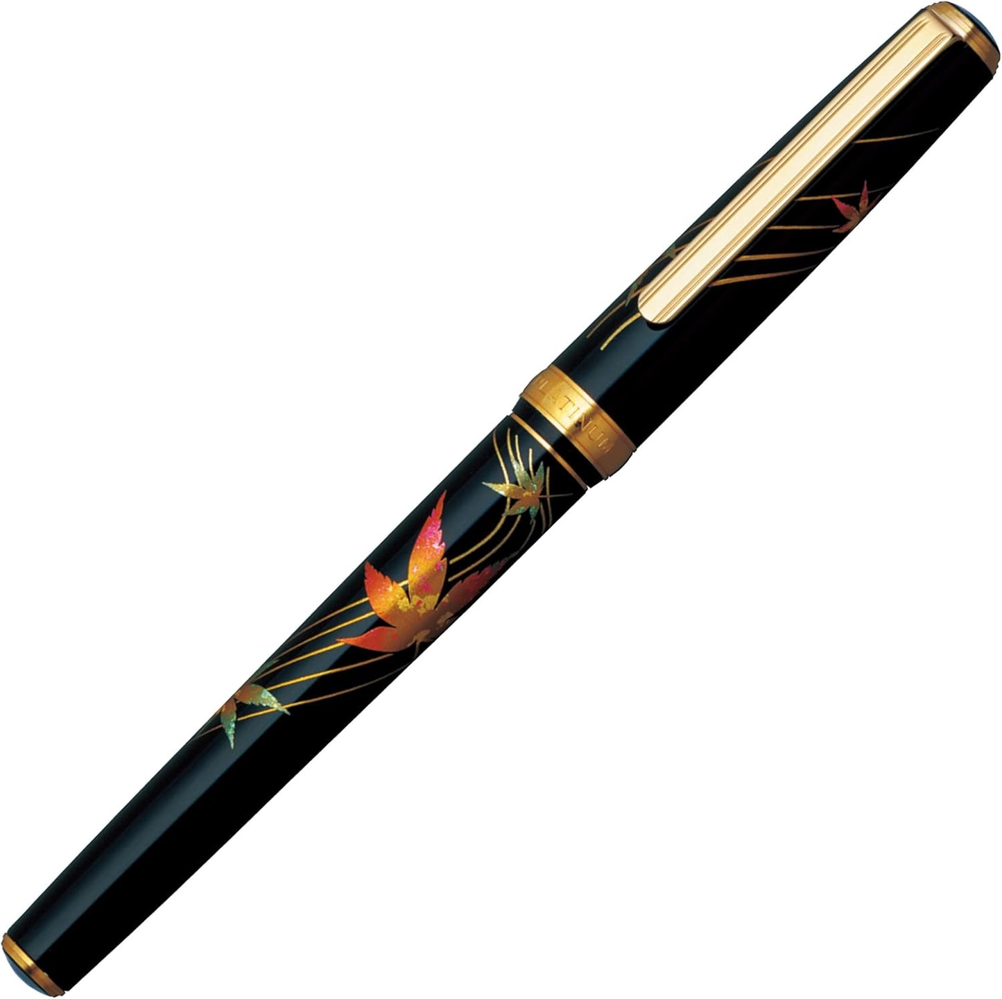 PLATINUM Makie Fountain Pen Kanazawa Foil Maple Fine Print (F) Ptl-15000h # 46-2 (Japan Import)
