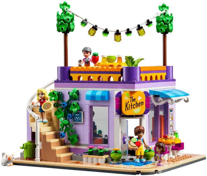 LEGO 41747 Friends Heartlake City Collective Kitchen Toy with Home Accessories, 3 Mini Dolls Plus Churro the Cat Figurine, Combine with the Collective Center (41748)