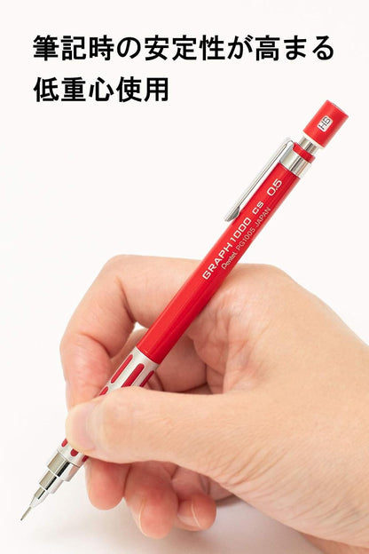Pentel Graph-1000CS XPG1005CSB Mechanical Pencil, Red