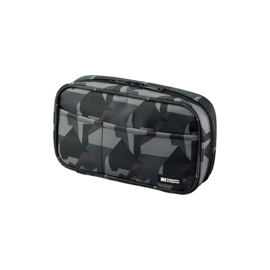 Premium Writing Pen Japan ? Lihit Lab A7551-131 Pencil Case, Book Type, Green Camouflage Overseas Model ? Smooth Writing Performance ? For Office & Daily Notes ? Original Imported