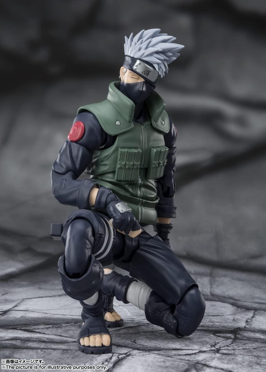 TAMASHII NATIONS - Naruto Shippuden - Kakashi Hatake (The famed Sharingan Hero), Bandai Spirits S.H.Figuarts Action Figure