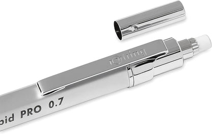 Rotring Rapid Pro Mechanical Pencil, 0.7 mm, Silver