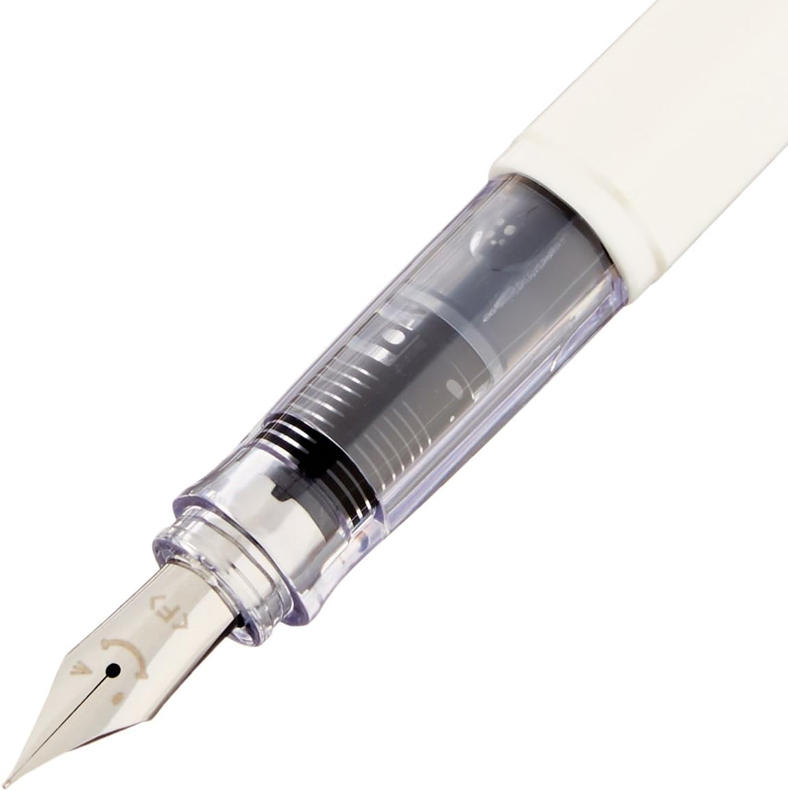 PILOT Kakuno Fine-Nib Fountain Pen, White Body Soft Yellow Cap Body (FKA-1SR-SYF), alternate view
