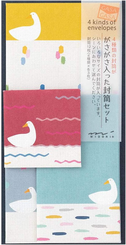 Midori 20566006 Envelope Rasse Duck Pattern