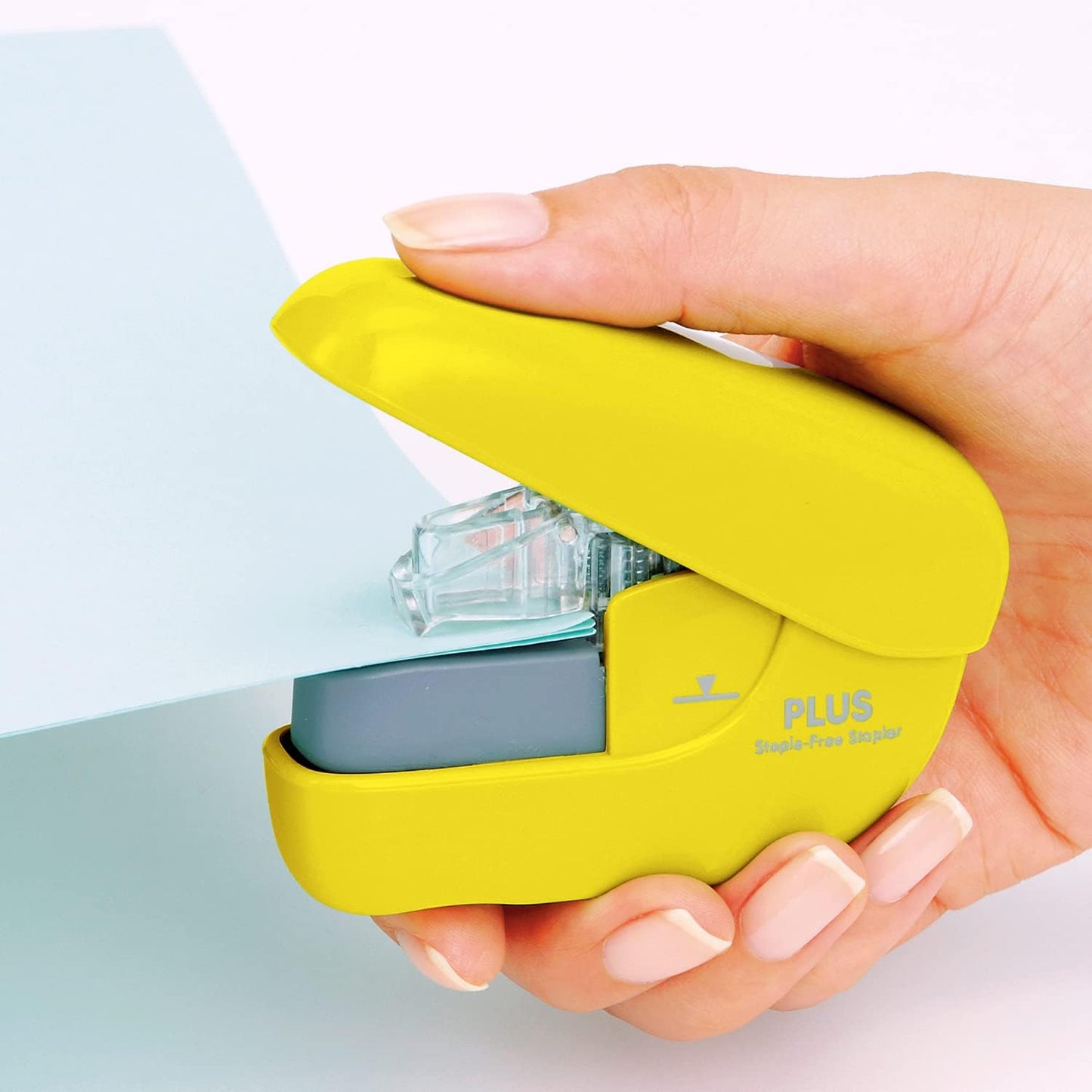 Plus SL-106NB 31-126 Needle Free Stapler Paper Clinch Yellow
