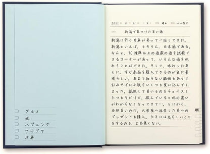 DESIGNPHIL Midori 12844006 Diary, 1 Page Per Day Western Style