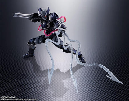TAMASHII NATIONS - Tech-On Avengers - Venom Symbiote Wolverine (Tech-On Avengers), Bandai Spirits S.H.Figuarts Action Figure