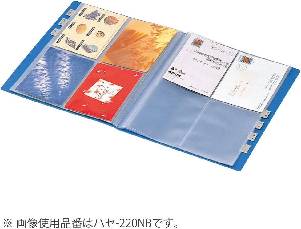 KOKUYO Hase-220NB A4-S capacity allowed Kokuyo post card holder fixed blue (japan import) 120 sheets