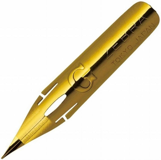 ZEBRA Comic Pen Nib- Type Professional - G Model - Titanium - Pack of 10 (PG-7B-C-K)