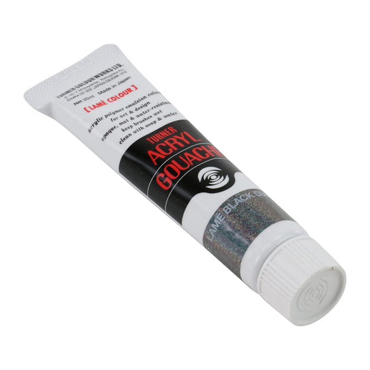 Turner Colour Works Acryl Gouache Artist Acrylic Paint - Single 20 ml Tube - Lam̩ Black Diamond