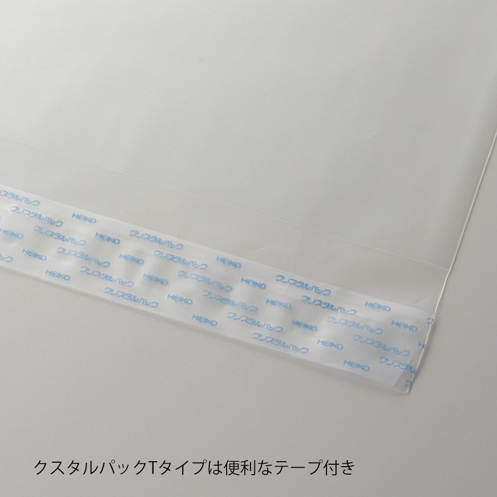 Shimojima T-A4 006743200 Transparent OPP Bags, Crystal Pack, Tape, A4, 100 Sheets