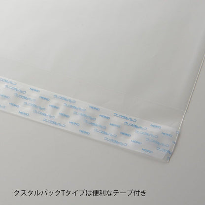 Shimojima T-A4 006743200 Transparent OPP Bags, Crystal Pack, Tape, A4, 100 Sheets