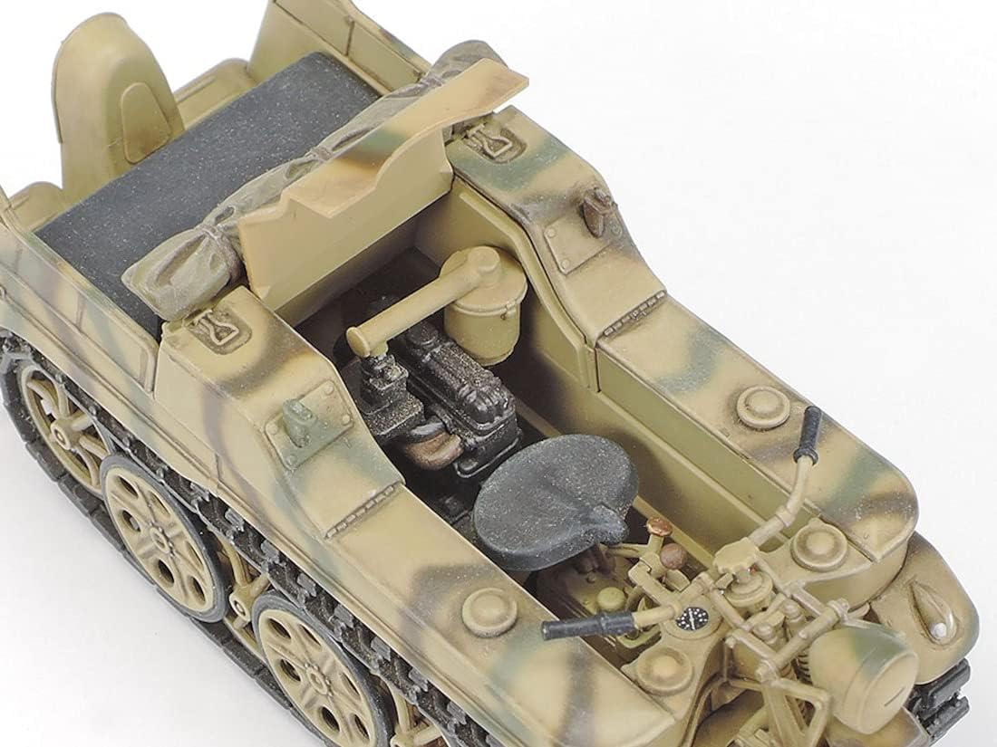 TAMIYA 35377-000 Military 35377 1:35 German Sd.Kfz.2 Kettenkrad (with Product) Faithful Replica, Model Building, Plastic Kit, Crafts, Hobby, Model Kit, Assembly, Unpainted