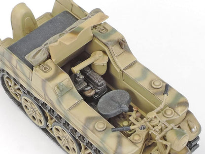 TAMIYA 35377-000 Military 35377 1:35 German Sd.Kfz.2 Kettenkrad (with Product) Faithful Replica, Model Building, Plastic Kit, Crafts, Hobby, Model Kit, Assembly, Unpainted