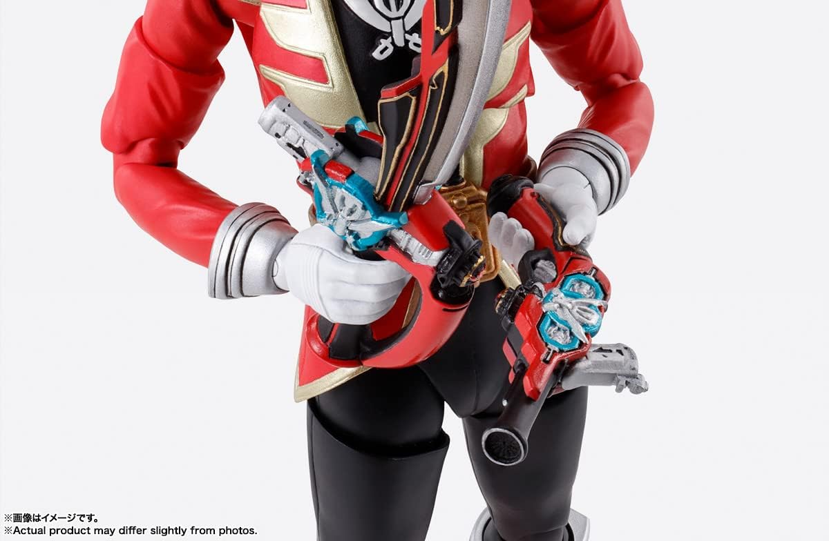 BANDAI NAMCO Entertainment S.H. Figuarts (Shinkocchou Seihou) Pirate Sentai Gokai Red, Approx. 5.7 inches (145 mm), PVC & ABS Painted Action Figure