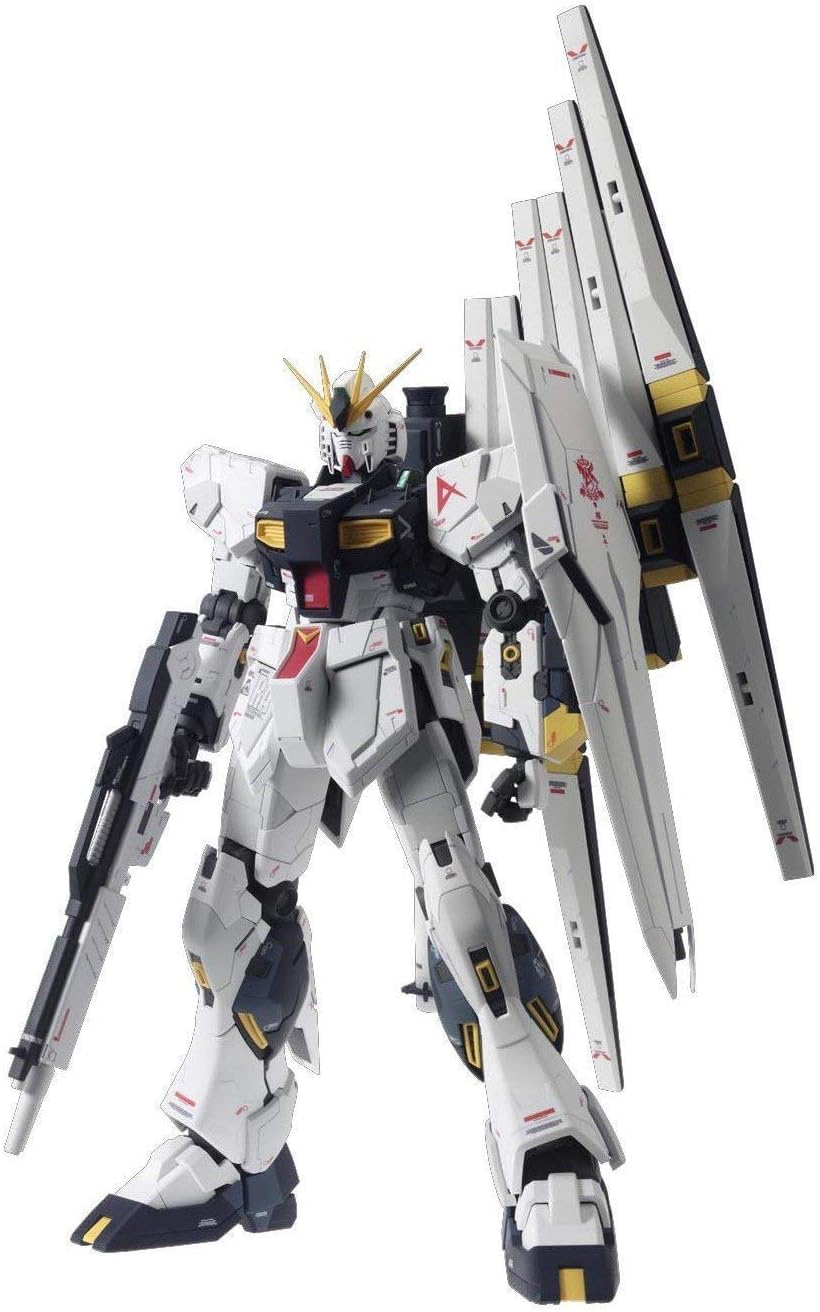 Bandai 5055454 Rx-93 Nu Gundam (Ver. Ka) MG Model Kit, from Char'S Counterattack,White/Black