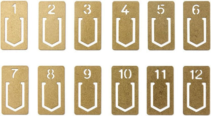 Midori Brass Clip Number (43080006)