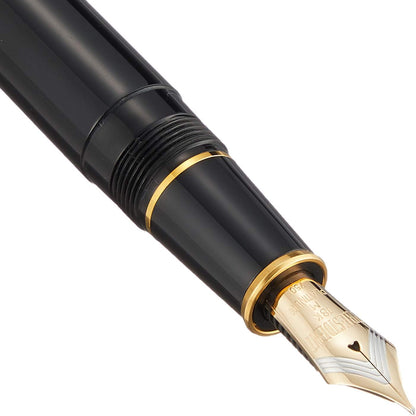 PLATINUM Fountain Pen President #1 Black and Gold- PTB20000P-Nib: M, detail image
