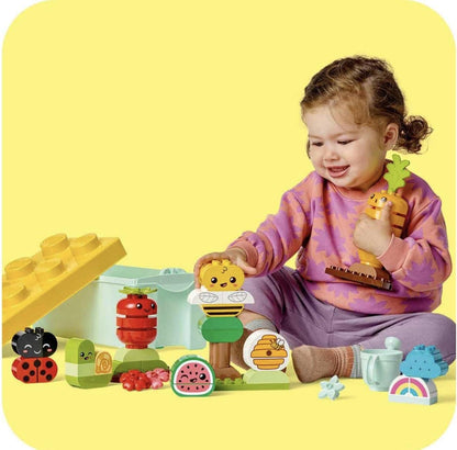 LEGO DUPLO My First Biotuintje, Educational Toy for Children from 1.5 Years Old, Ladybug, Bee and Vegetables and Fruit Accessories, Gift for Girls and Boys 10984